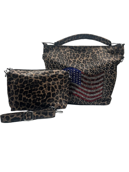 Patriotic Printed Handbag Set
