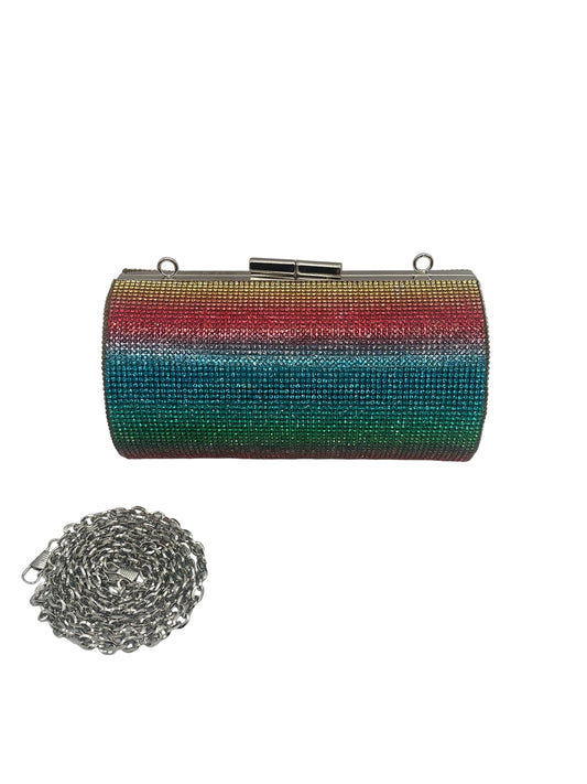 Multicolored cylinder crossbody