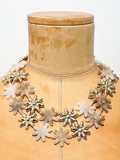 Double Layered Floral Necklace
