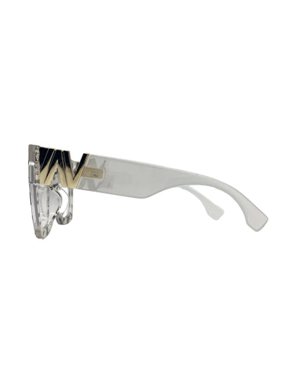 Silver Printed Clear Lens glasses