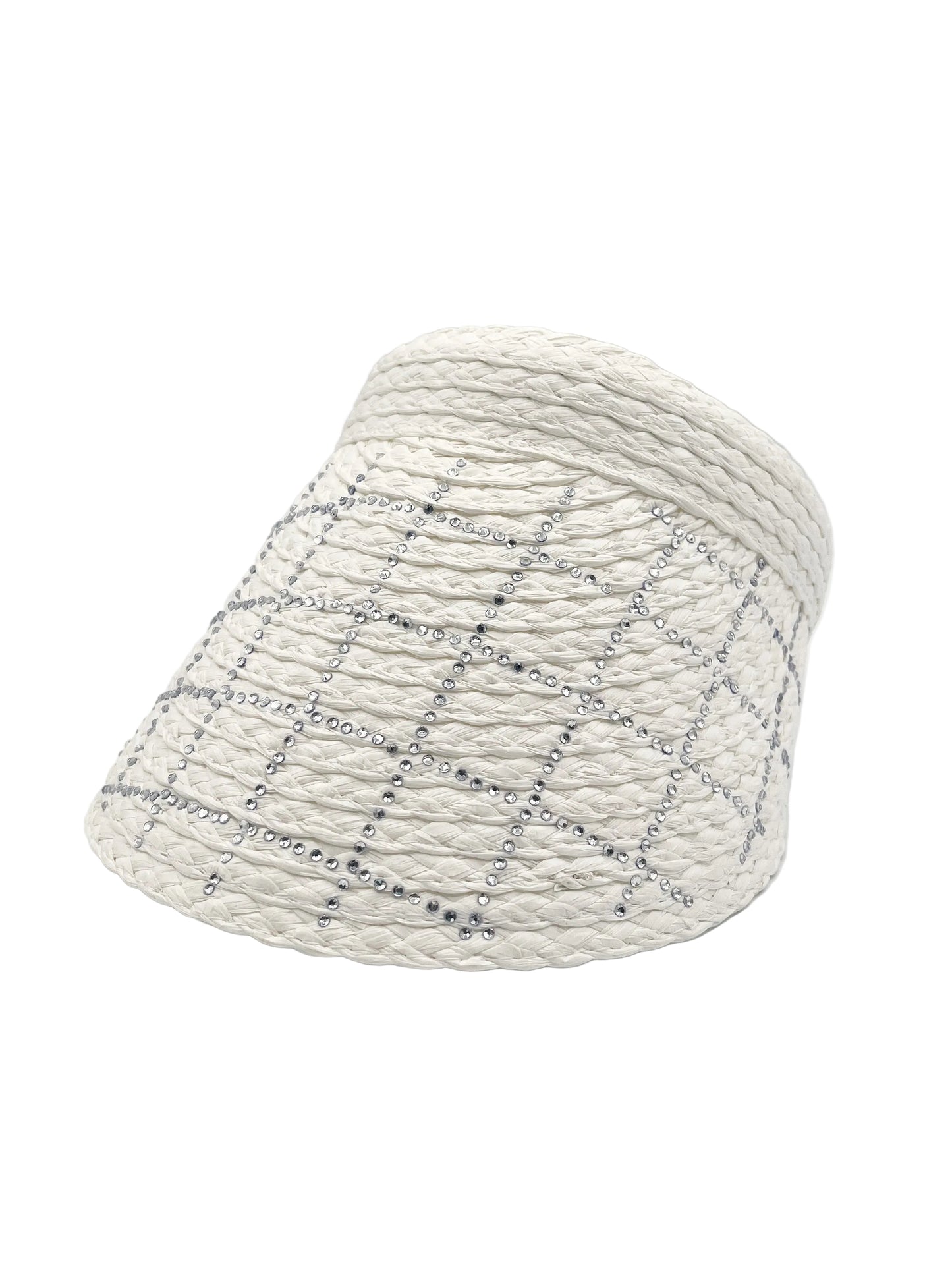 Sparkle white visor
