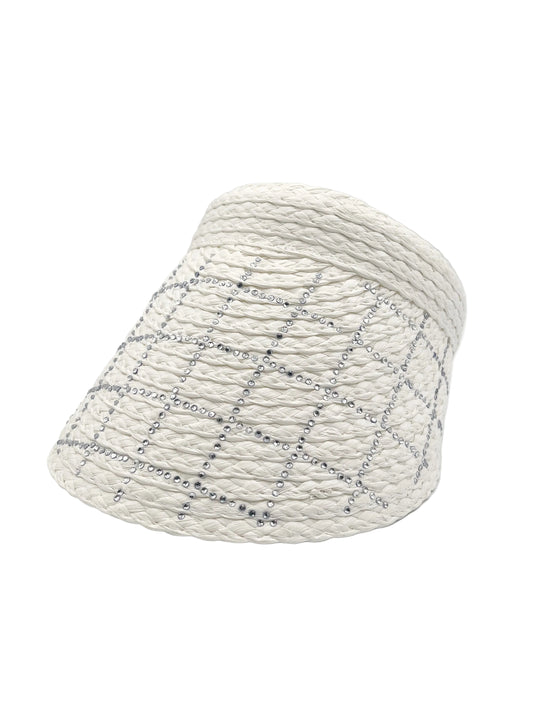 Sparkle white visor