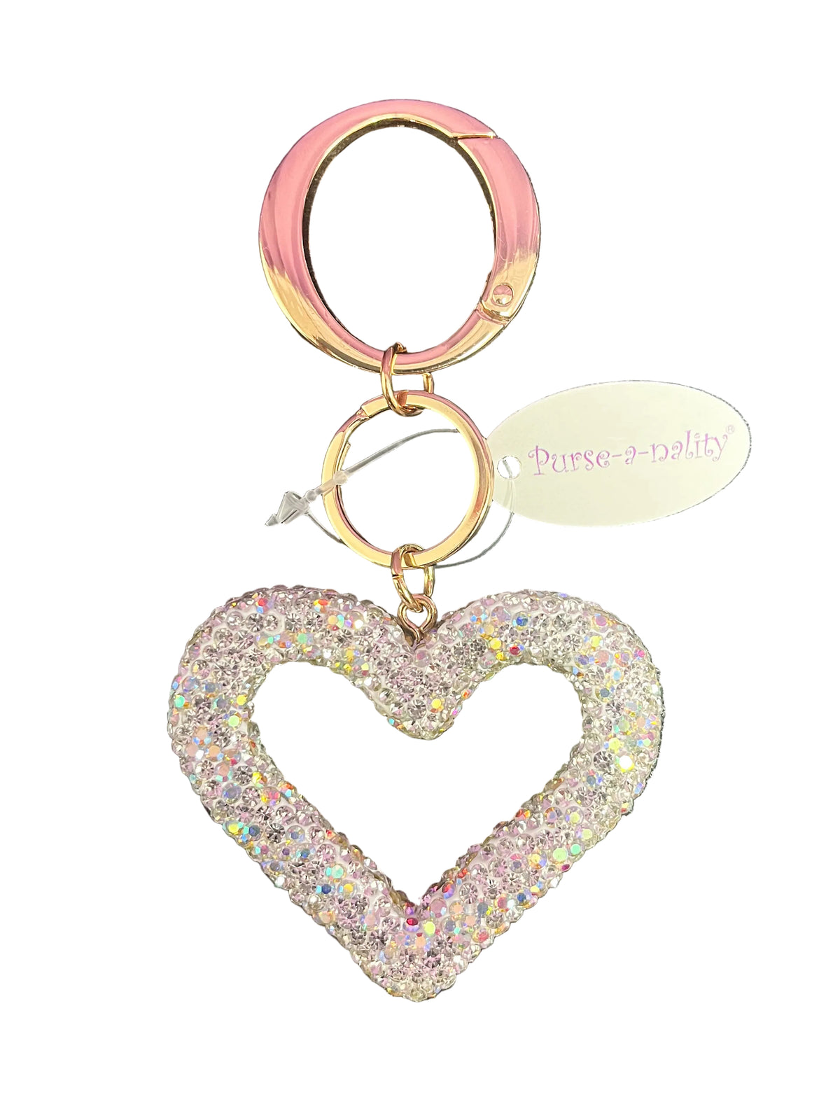 Crystal Heart Keychain