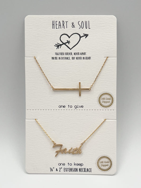 2 necklaces sold as one set
