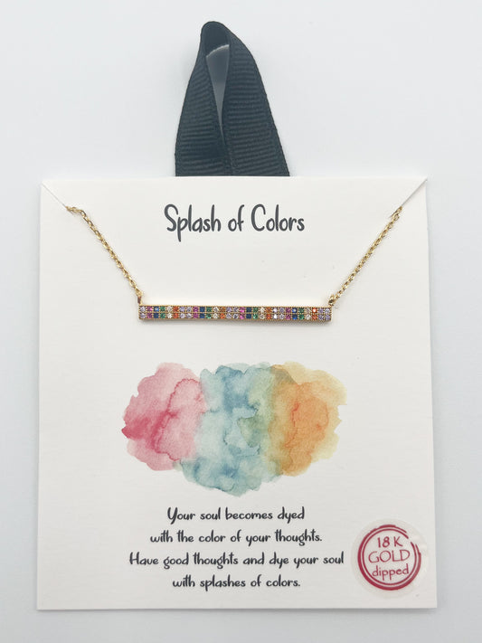 Multicolored Charm Necklace
