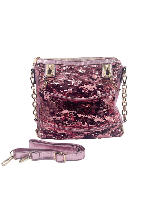 Pink Sequin Handbag
