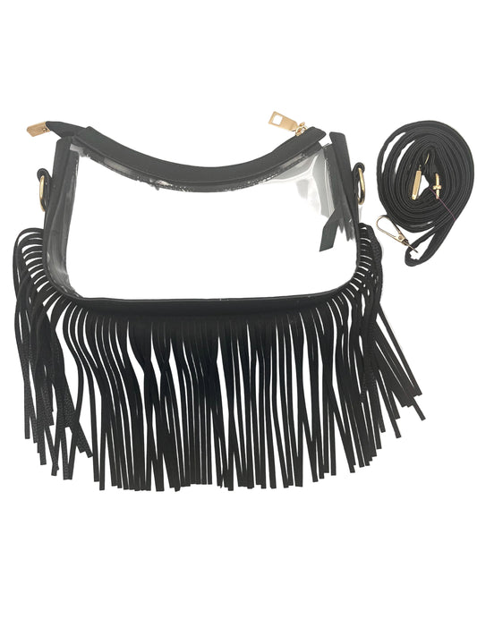 Clear fringe Crossbody