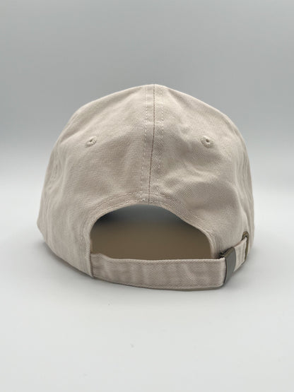 Black and white script hat