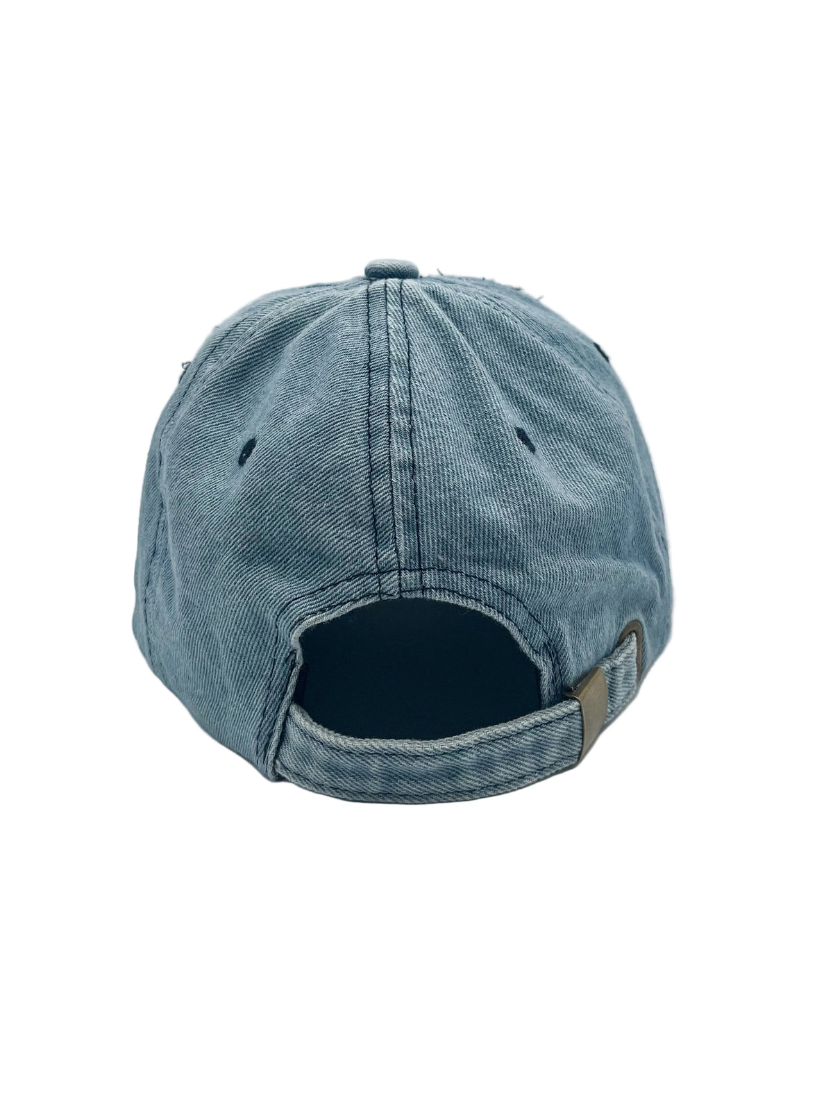 Denim script hat