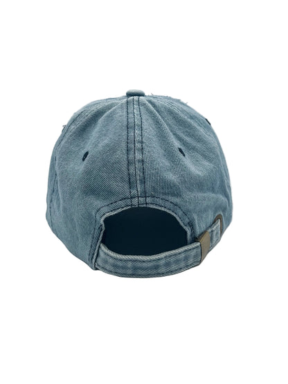 Denim script hat