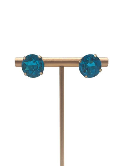 Crystal studded post earrings