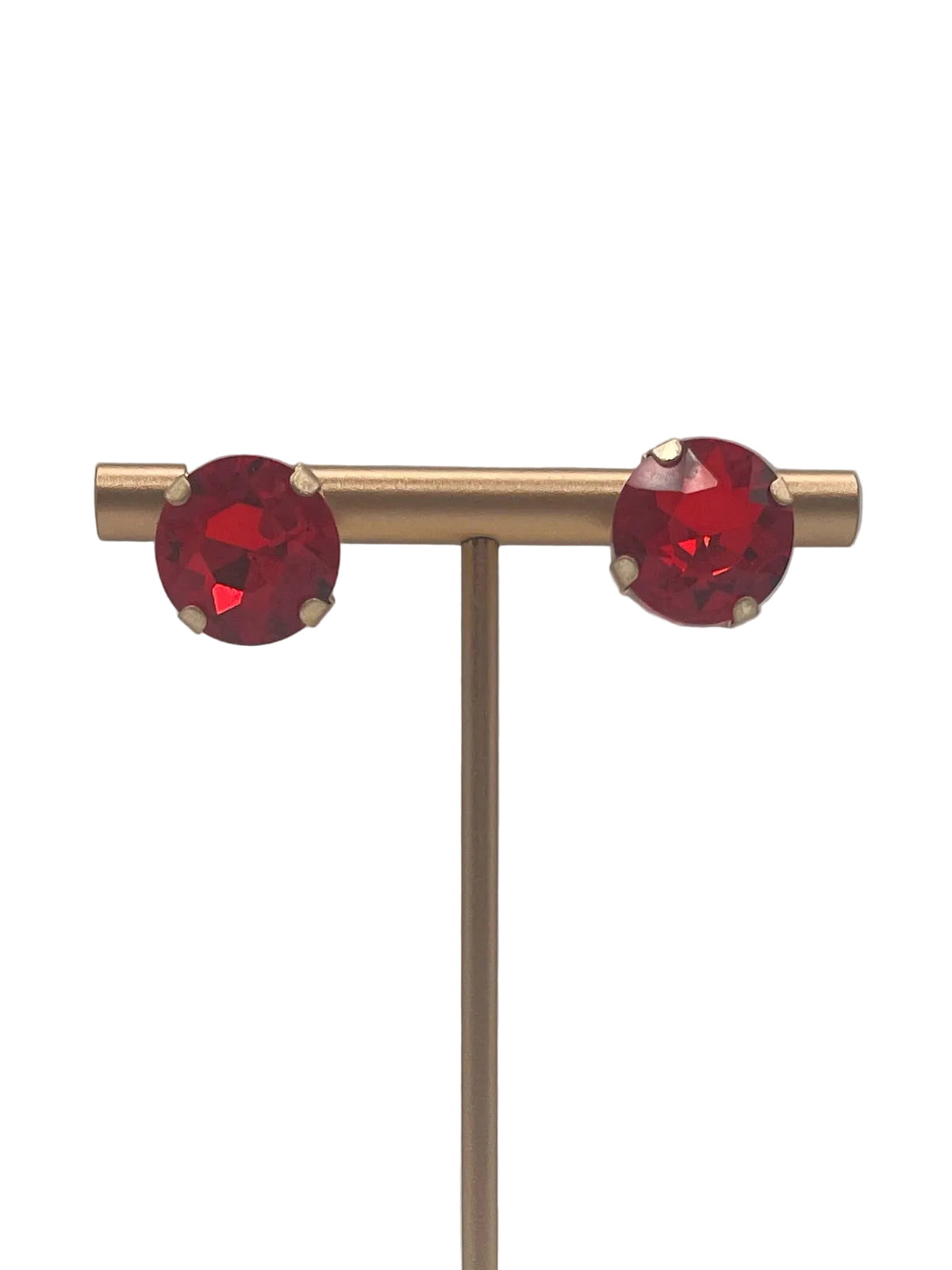 Crystal studded post earrings