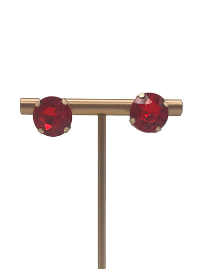 Crystal studded post earrings