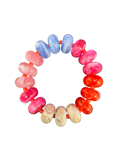Multicolored stretch bracelet