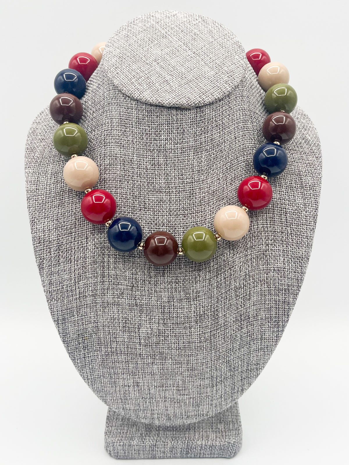 Multicolored beaded necklace