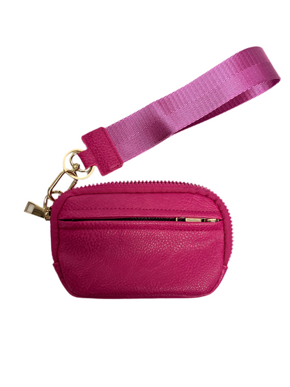 Mini Wallet Wristlet Key Chain