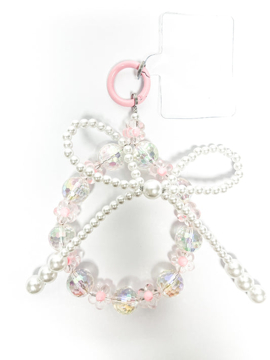 Pearl Bow Wristlet Phone Holders