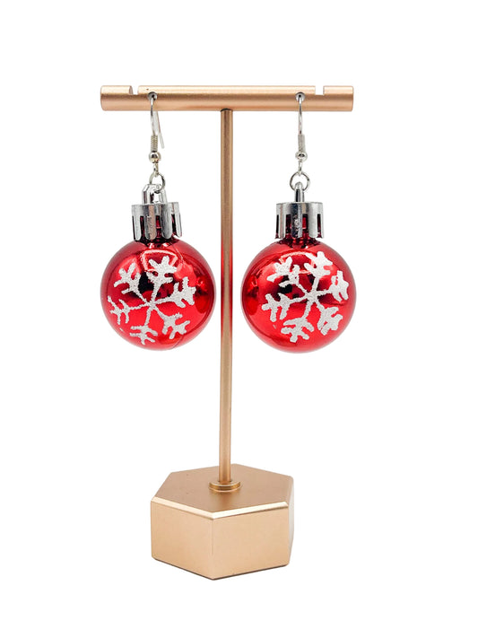 Winter ornament earrings