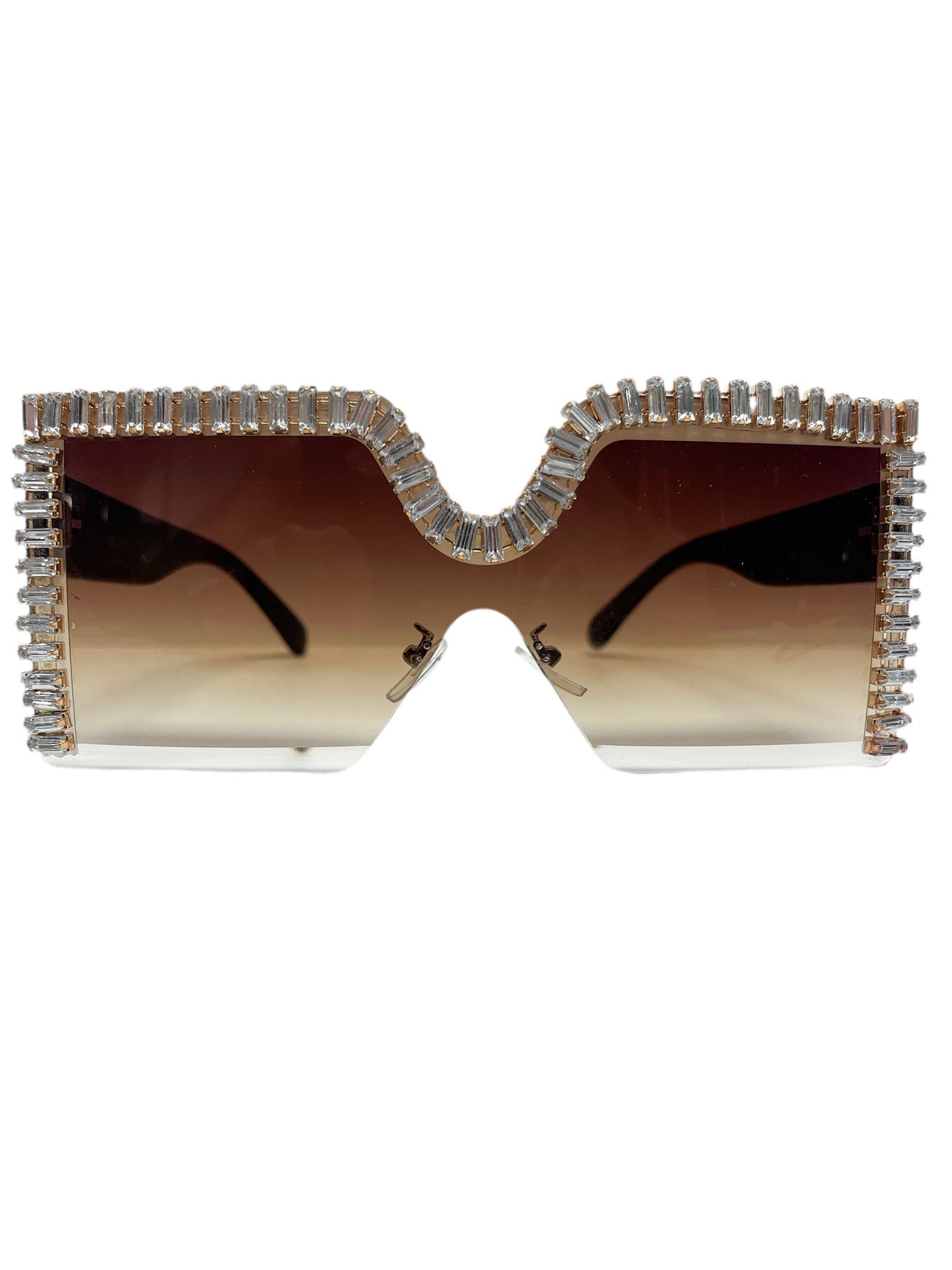 Baguette Stone Square Sunglasses