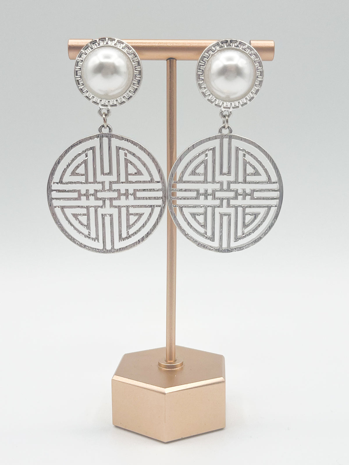 Silver Charm Dangle earrings