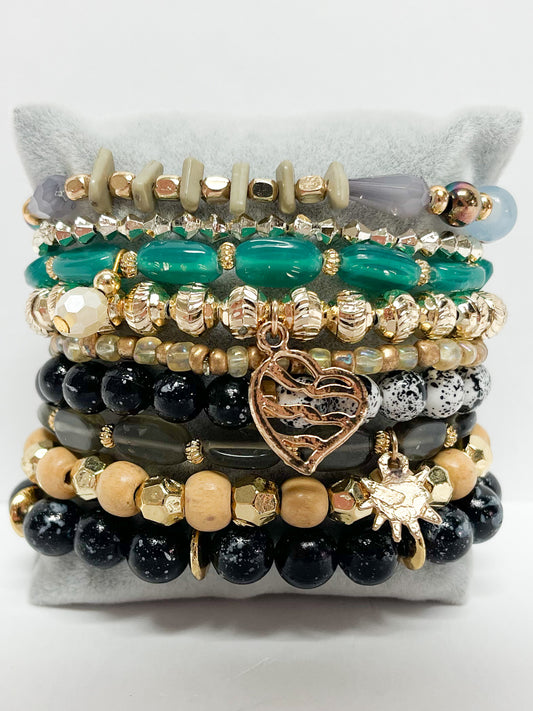 Multi Layered Charm Bracelet