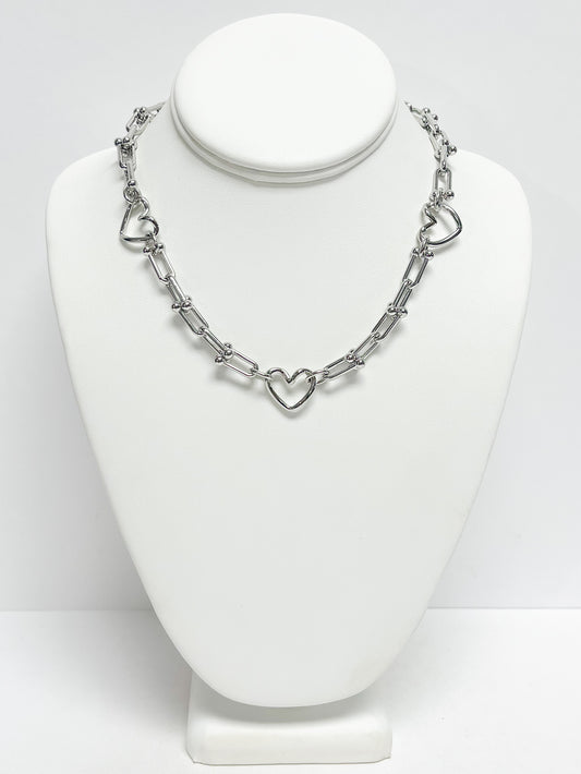 Heart Link Chain Necklace