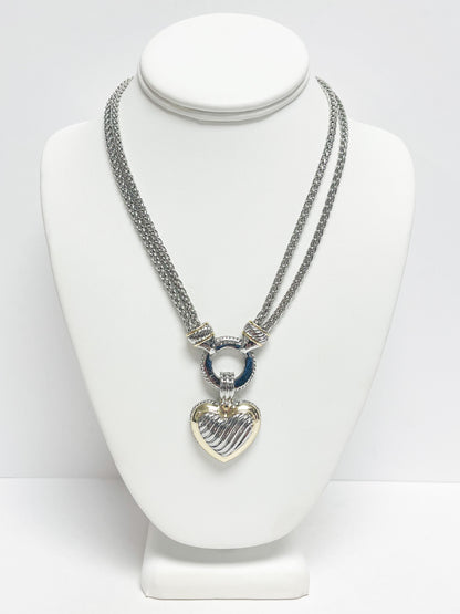 Heart Pendant Necklace Set