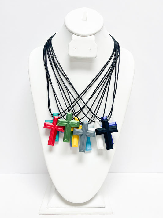 22"L Cross Pendant Necklace