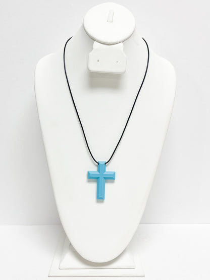 22"L Cross Pendant Necklace