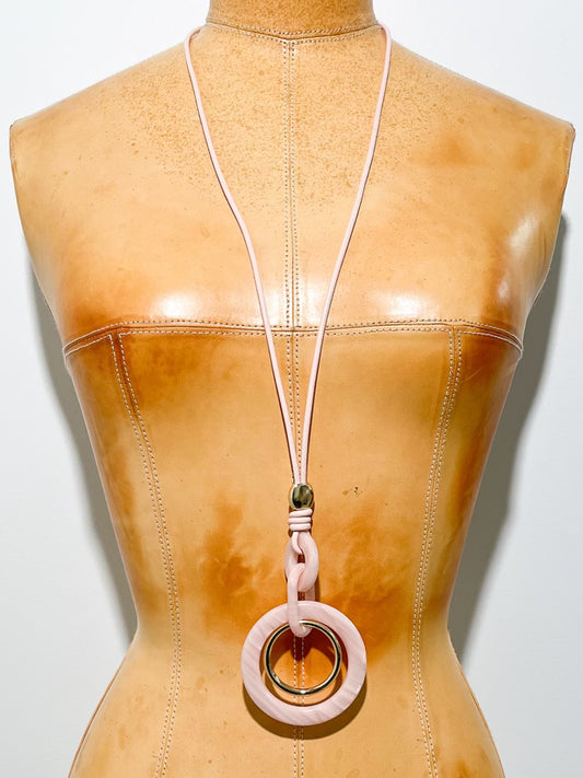 Baby Pink Pendant Necklace