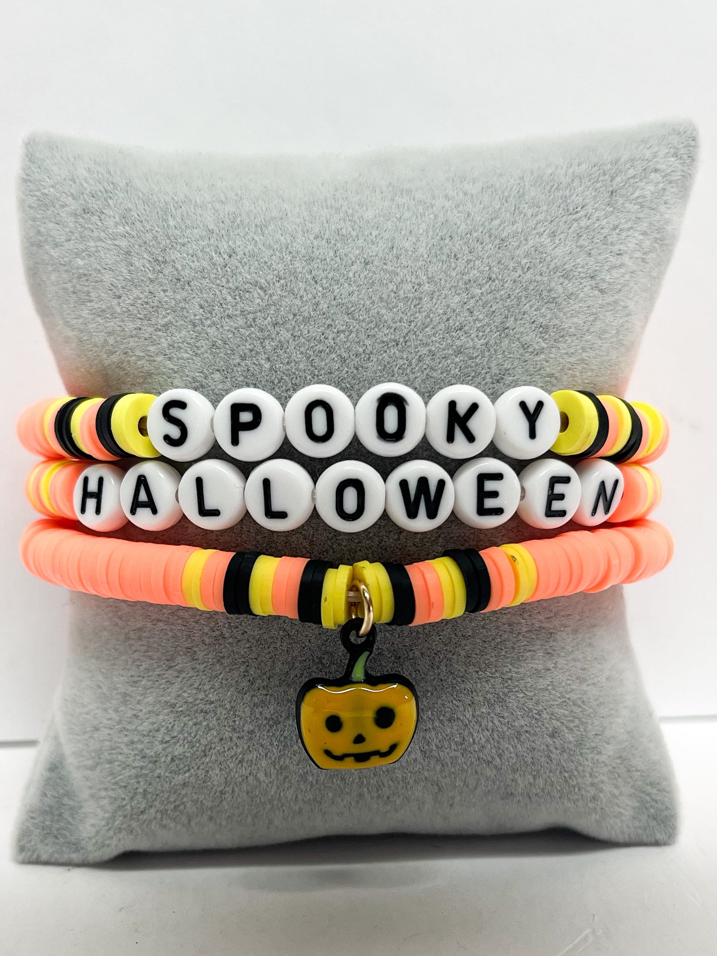 Layered spooky stretch bracelet