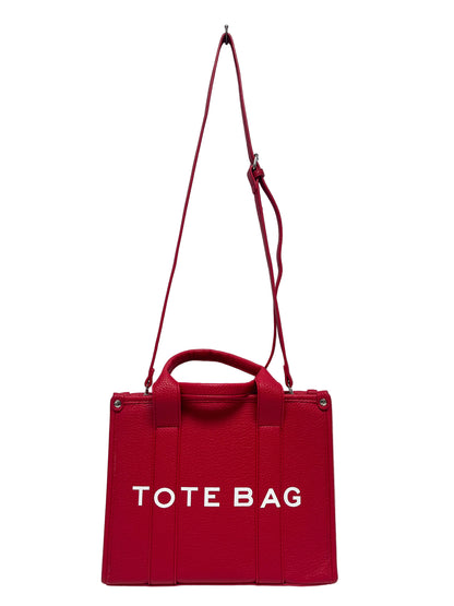 Red tote bag