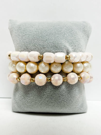 Layered Crystal Stretch Bracelet