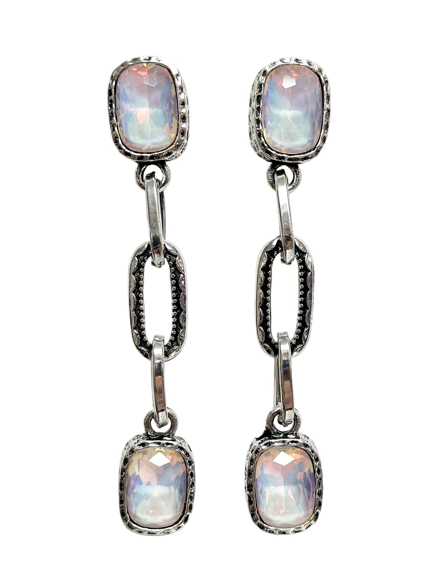Dangle Crystal Chainlink earrings
