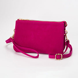 Faux Suede Crossbody