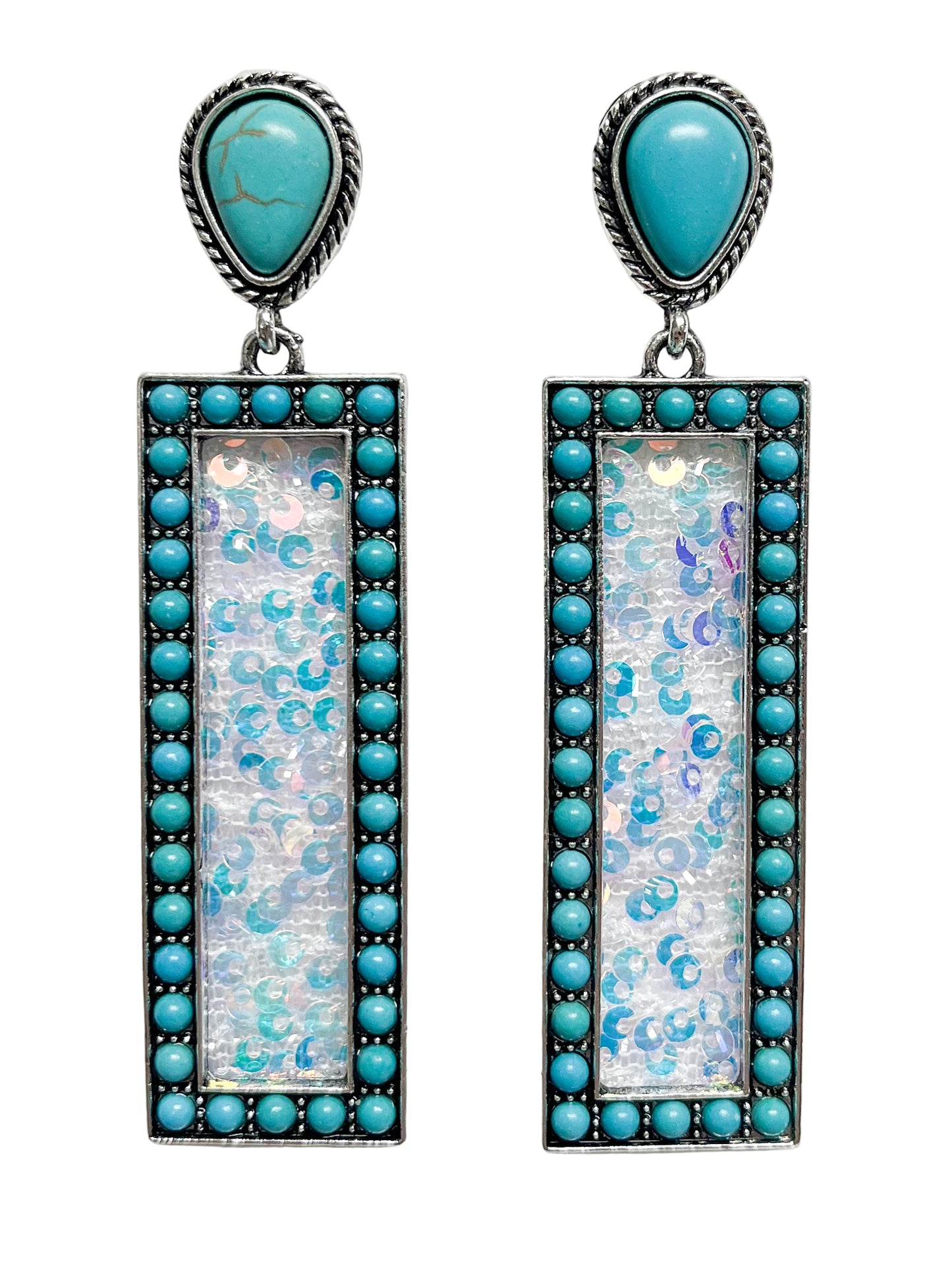 Rectangle fashion earrings