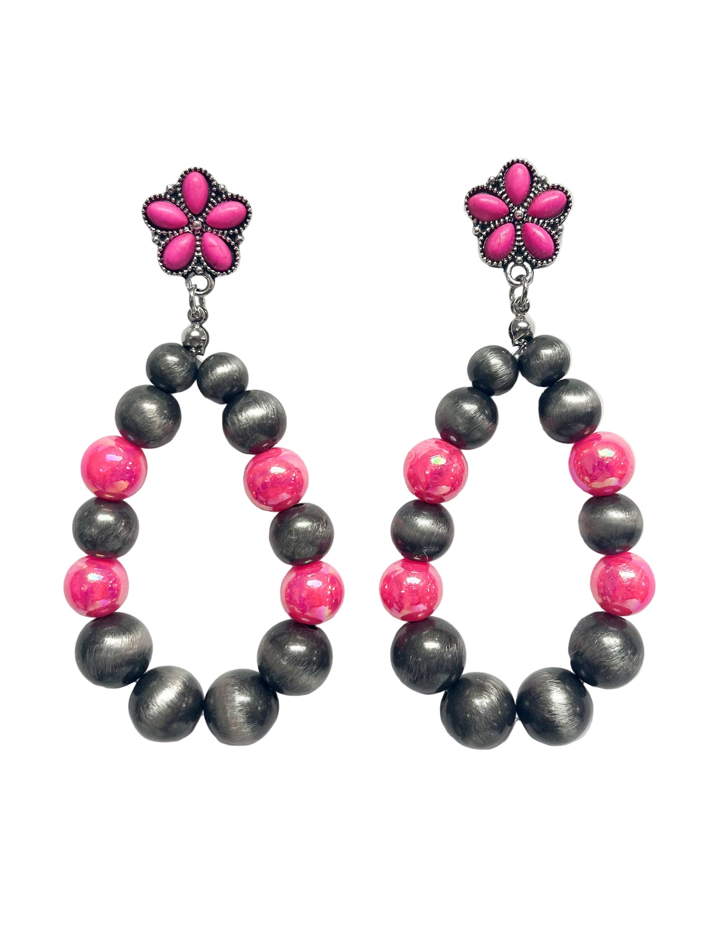 Pink Teardrop earrings