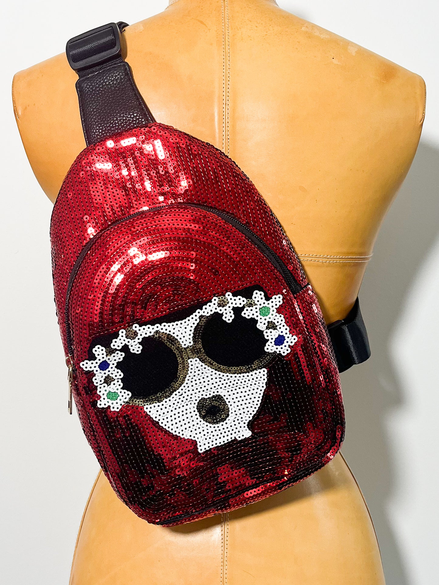 Red Sequin backpack
