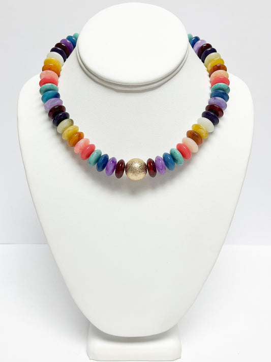 Layered disc necklace