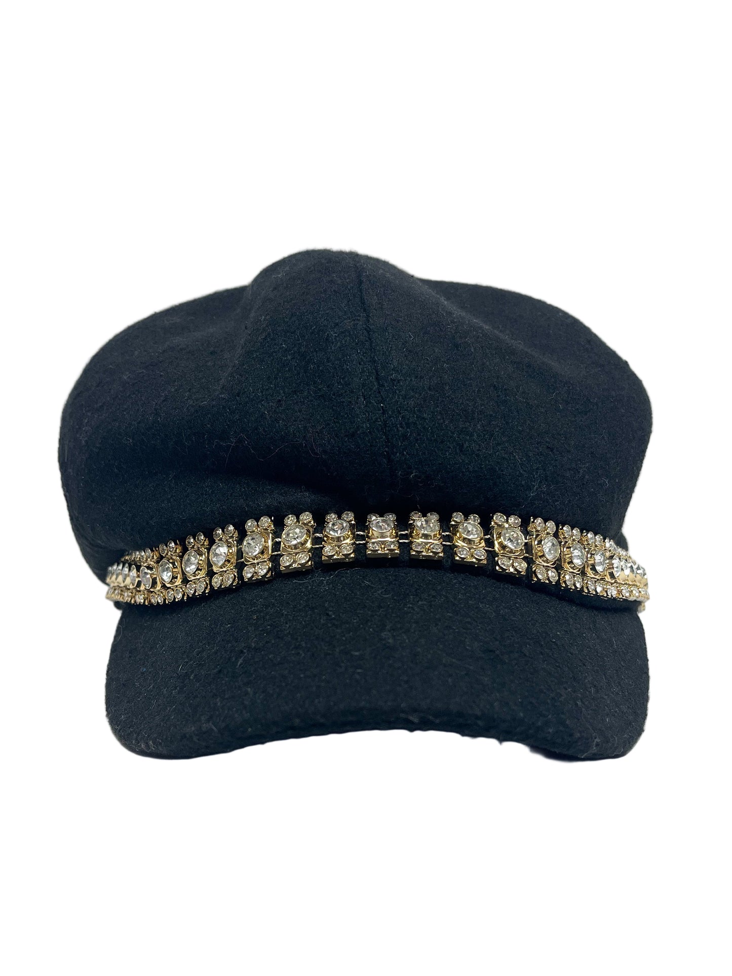 Crystal Brimmed beret hat
