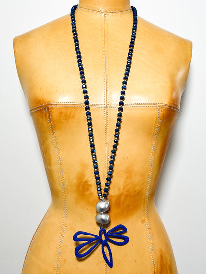 Blue flutter long set