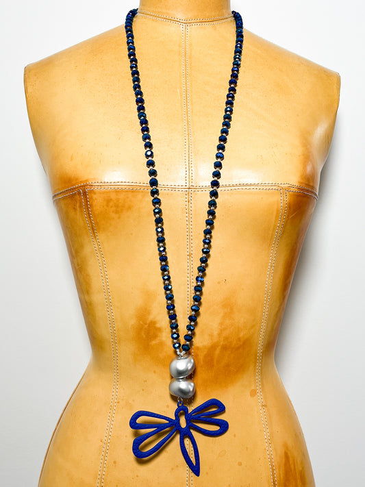 Blue flutter long set