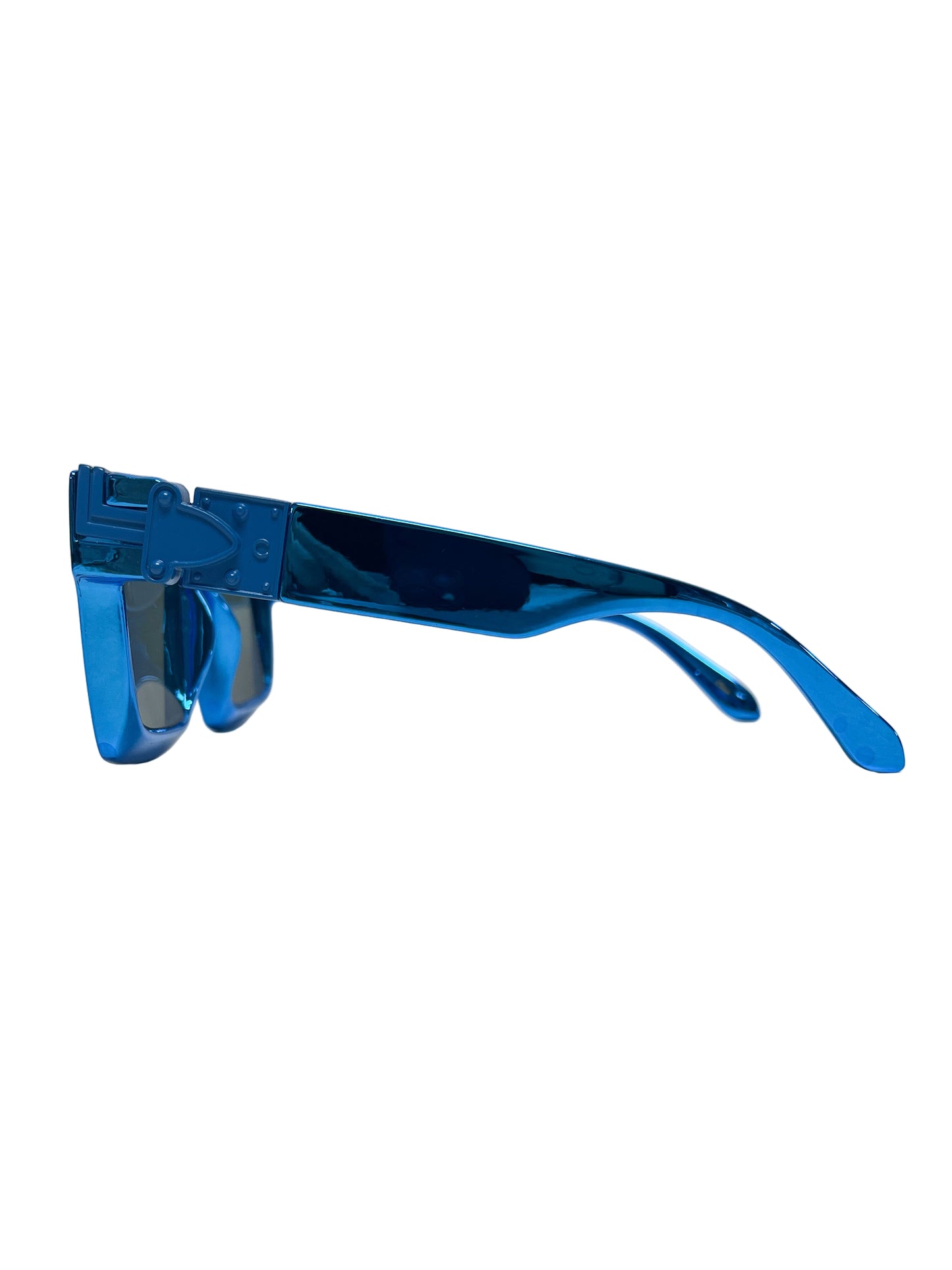 Blue metallic sunglasses
