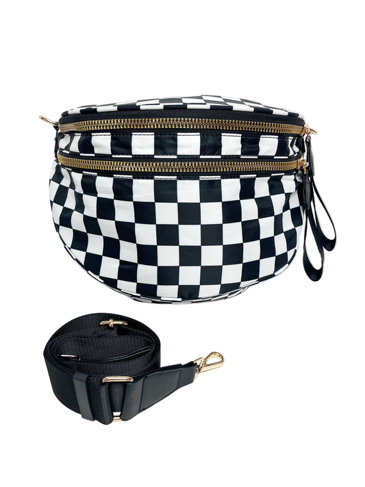 Checkered Crossbody