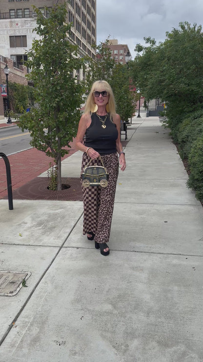 Half/Half Wide Leg Pant